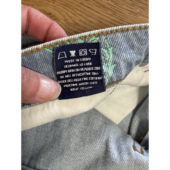 NWT Saint Morta Denim Jean Shorts Size 34 Floral Distressed Cotton Boho Hippie - Picture 14 of 16